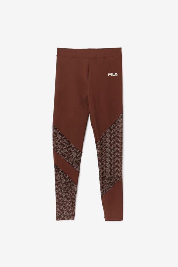 Fila Vilina Mesh Panel Women's Leggings - Deep/Rose,NZ 694-40271